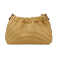 Layla Ruched Raffia Clutch Bag - Heritage - Boutique.com