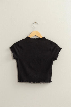 Lettuce Trim Crop Top - Heritage-Boutique.com