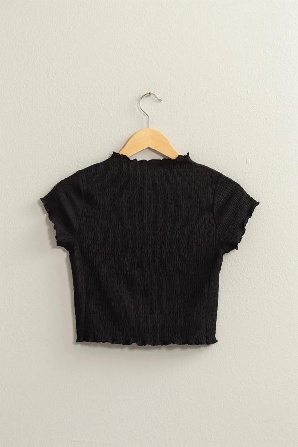 Lettuce Trim Crop Top - Heritage-Boutique.com