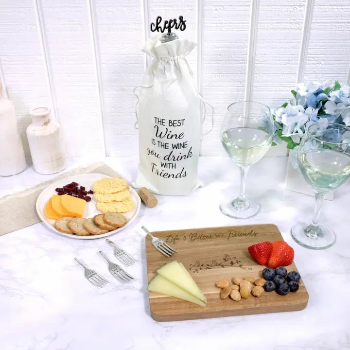 Life is Better with Friends Cheese/Bread Board Set - Sentimetal Gift - Heritage - Boutique.com