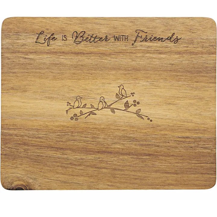 Life is Better with Friends Cheese/Bread Board Set - Sentimetal Gift - Heritage - Boutique.com