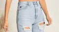 Light Wash Hi - Rise 90's Baggy Distressed Shorts - Heritage - Boutique.com