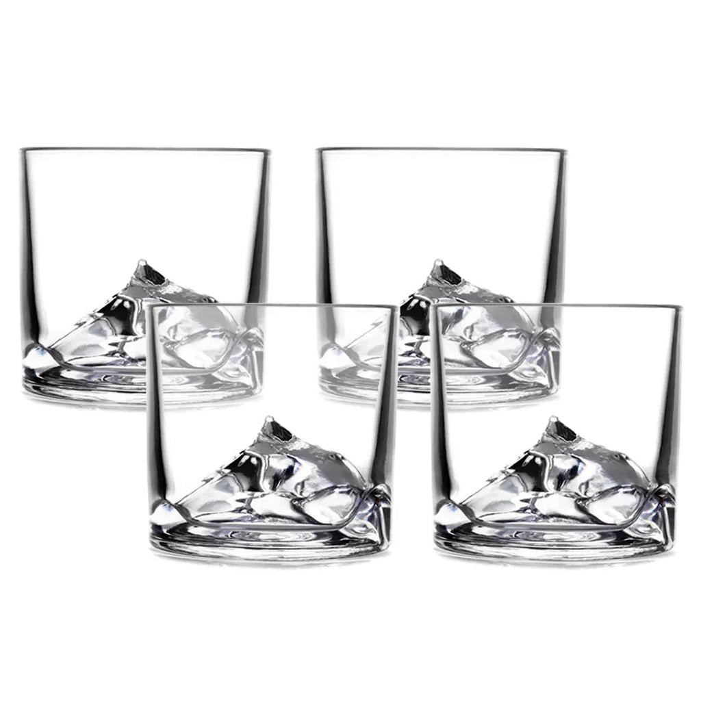 LIITON Grand Canyon 4 - Piece Crystal Bourbon Whiskey Glass Set - Heritage - Boutique.com