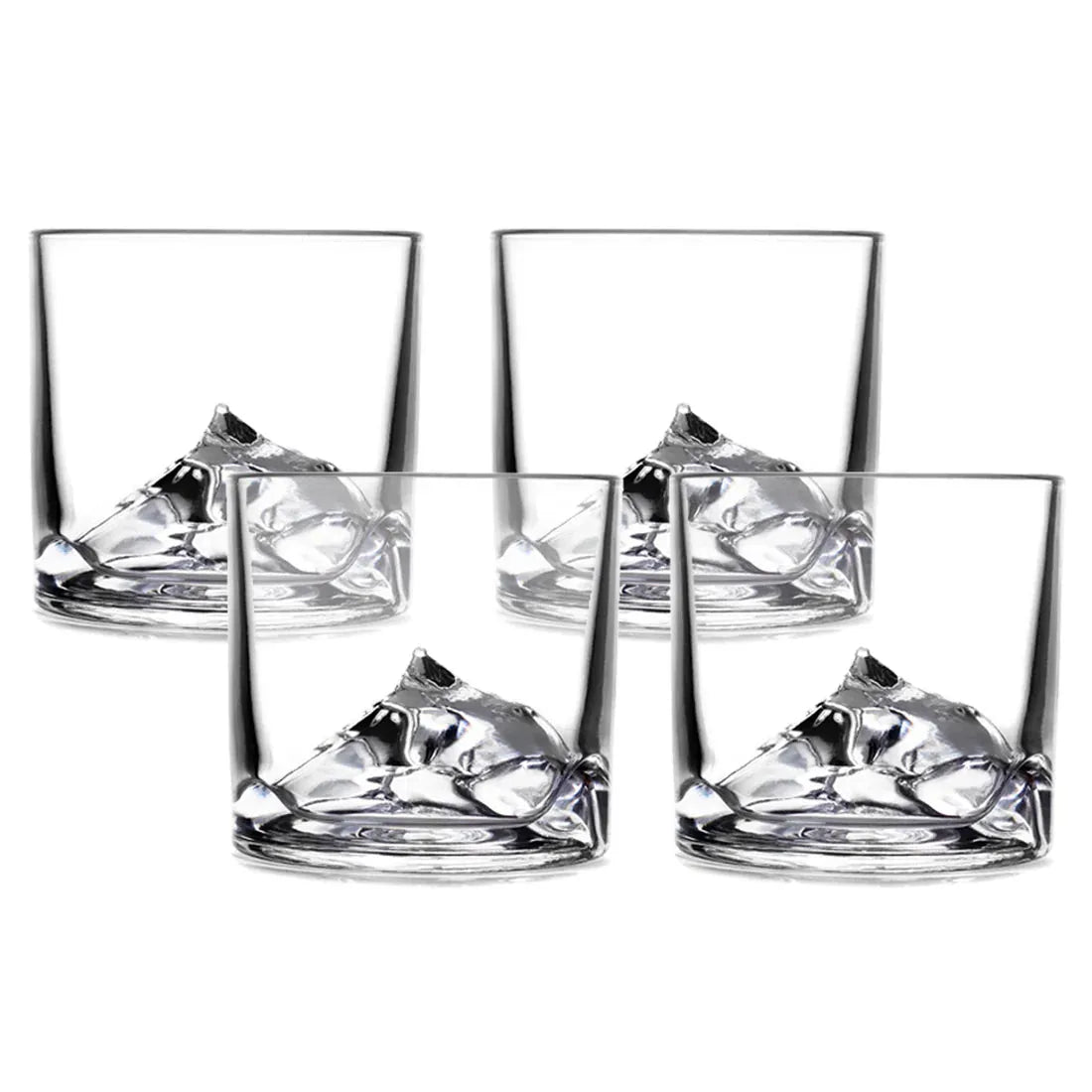 LIITON Grand Canyon 4 - Piece Crystal Bourbon Whiskey Glass Set - Heritage - Boutique.com