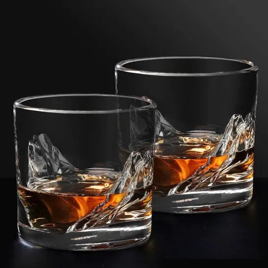LIITON Grand Canyon 4-Piece Crystal Bourbon Whiskey Glass Set - Heritage-Boutique.com