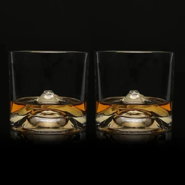 LIITON MT Fuji Crystal Whiskey Glasses Set Of 2 - Heritage - Boutique.com