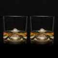 LIITON MT Fuji Crystal Whiskey Glasses Set Of 2 - Heritage - Boutique.com
