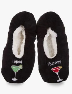 Liquid Therapy Sherpa Lined Slippers - Heritage-Boutique.com