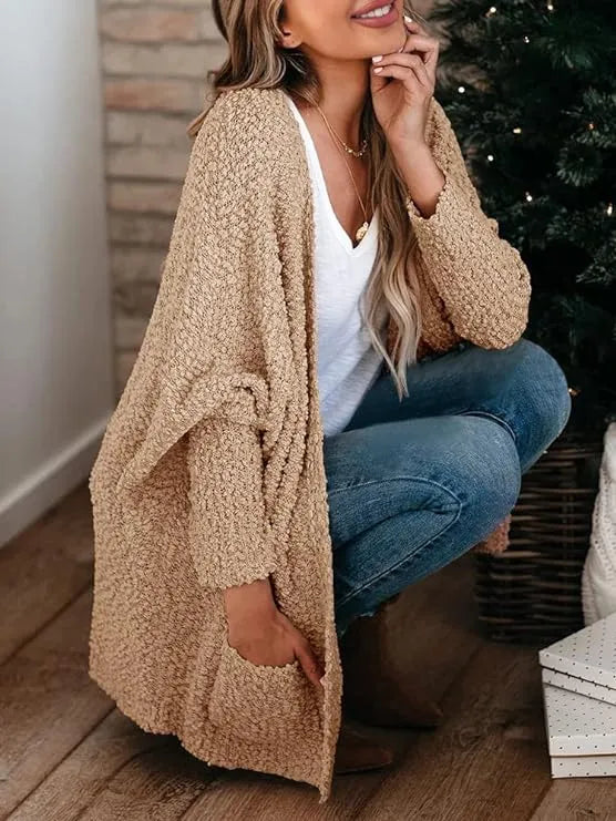 Listicle Cardigan in Cream - Heritage-Boutique.com