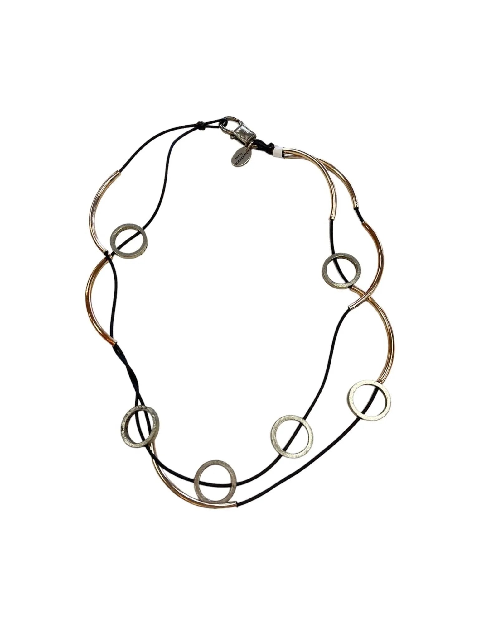 Lizzy James Open Circles Wrap Bracelet/Necklace - Heritage - Boutique.com