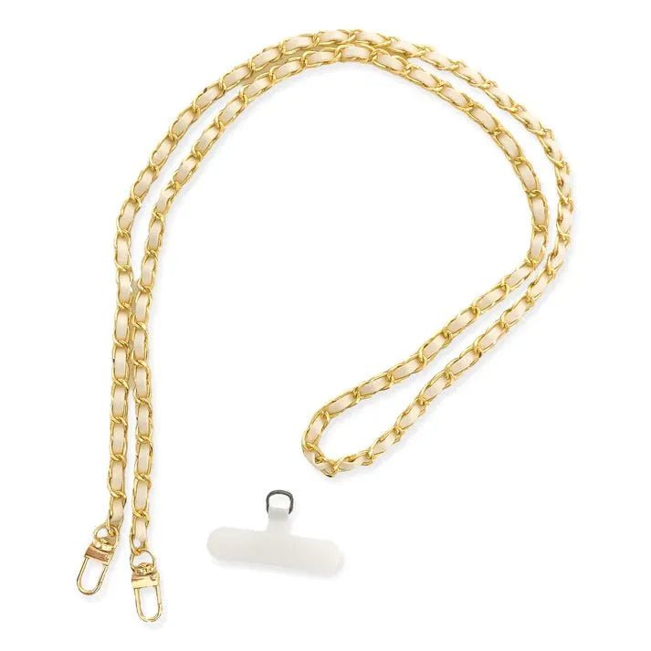 Long Vegan Leather Phone or Handbag Chain - Heritage - Boutique.com
