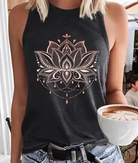 Lotus Yoga Tank Top - Heritage - Boutique.com