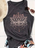Lotus Yoga Tank Top - Heritage - Boutique.com