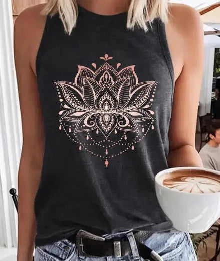Lotus Yoga Tank Top - Heritage-Boutique.com