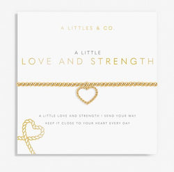 A Little Love and Strength Gold Bracelet