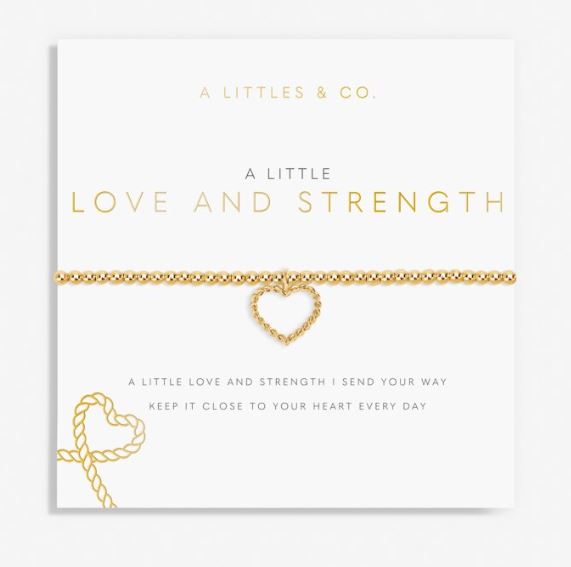 A Little Love and Strength Gold Bracelet