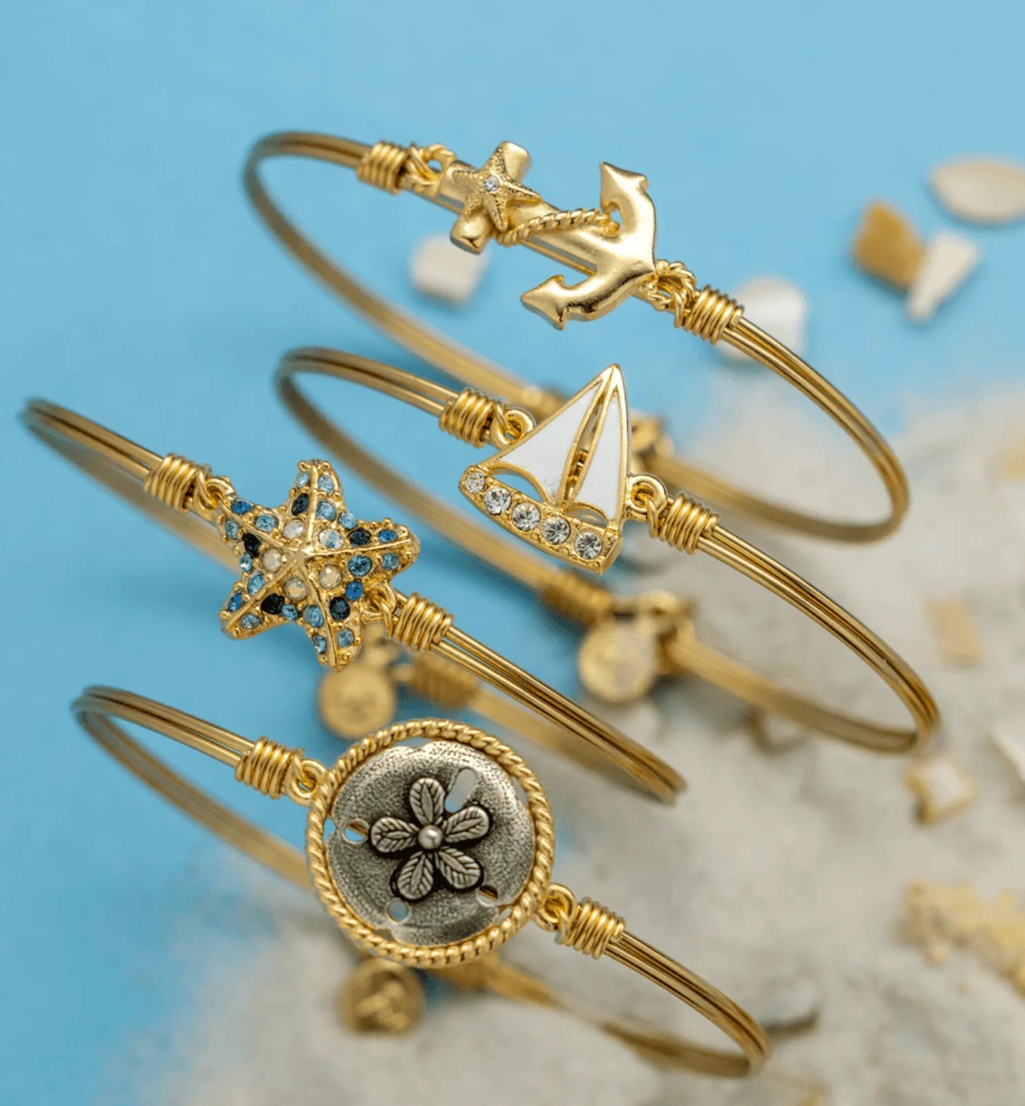Luca and Danni Anchor Bangle Bracelet - Heritage - Boutique.com