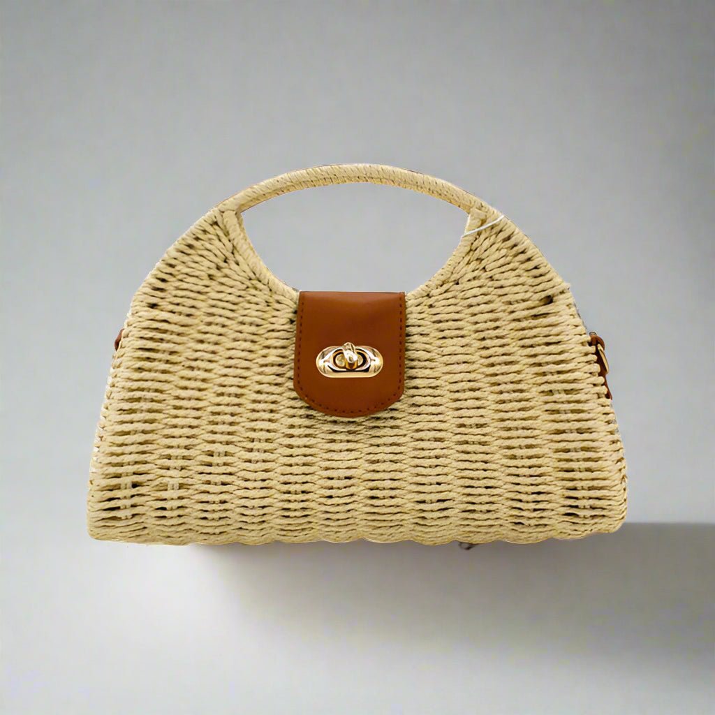 Mallorca Woven Handbag - Heritage - Boutique.com