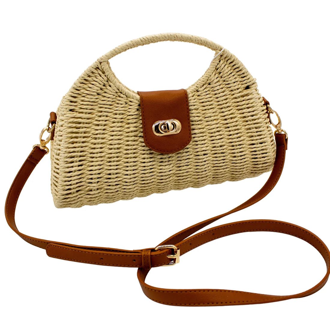 Mallorca Woven Handbag - Heritage - Boutique.com