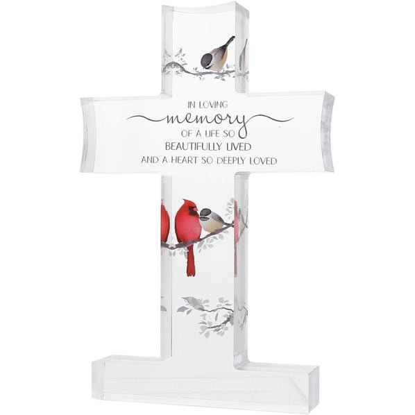 Memory Cross & Cardinal Plaque - Sentimental Gift - Heritage - Boutique.com