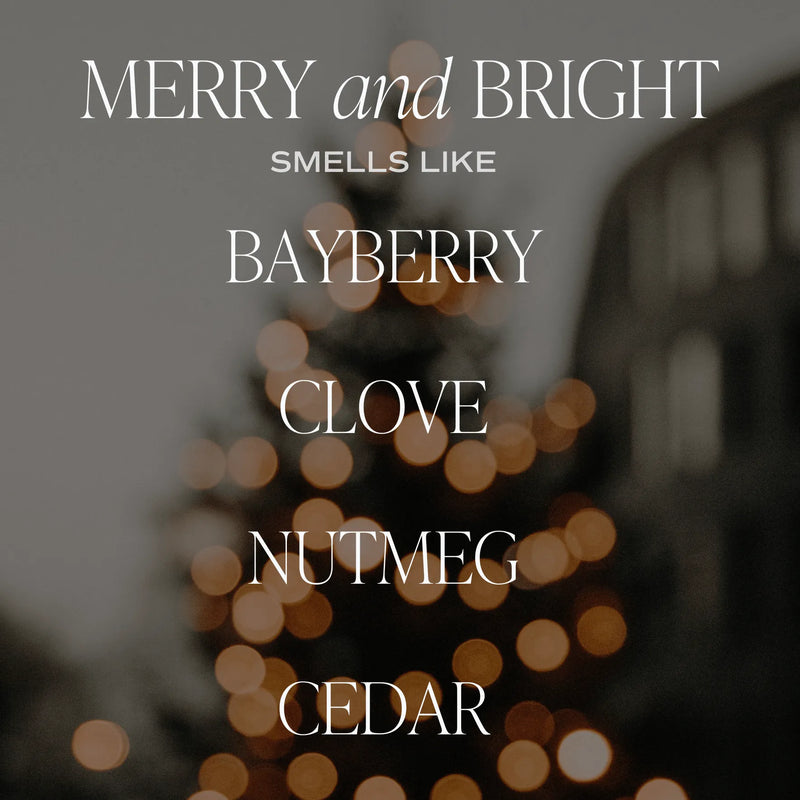Merry and Bright 11 oz Soy Candle - Christmas Home & Gifts - Heritage-Boutique.com