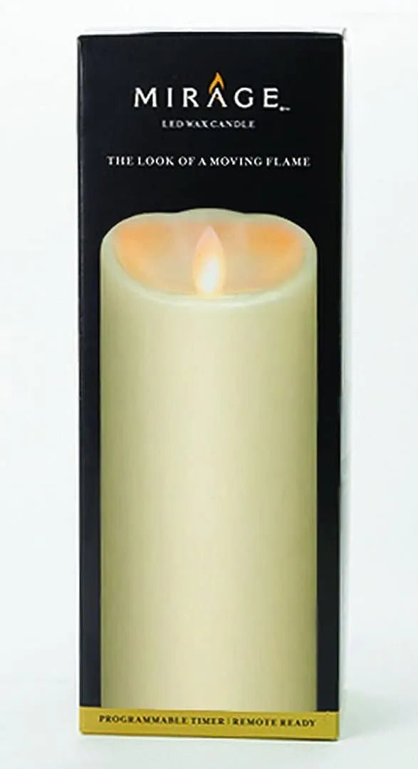 Mirage 9.5in Pilar Battery Operated Candle - Heritage - Boutique.com