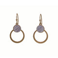 Modern 2 - Tone Small Circle Earrings - Heritage - Boutique.com