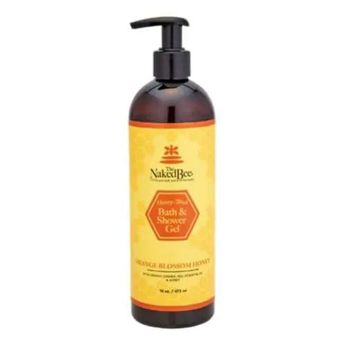 Naked Bee Bath & Shower Gel Orange Honey Blossom 16 oz - Heritage-Boutique.com