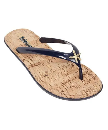 Navy and Starfish Flip Flops - Heritage-Boutique.com