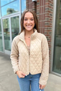 Next Adventure Beige Sherpa Jacket - Heritage - Boutique.com