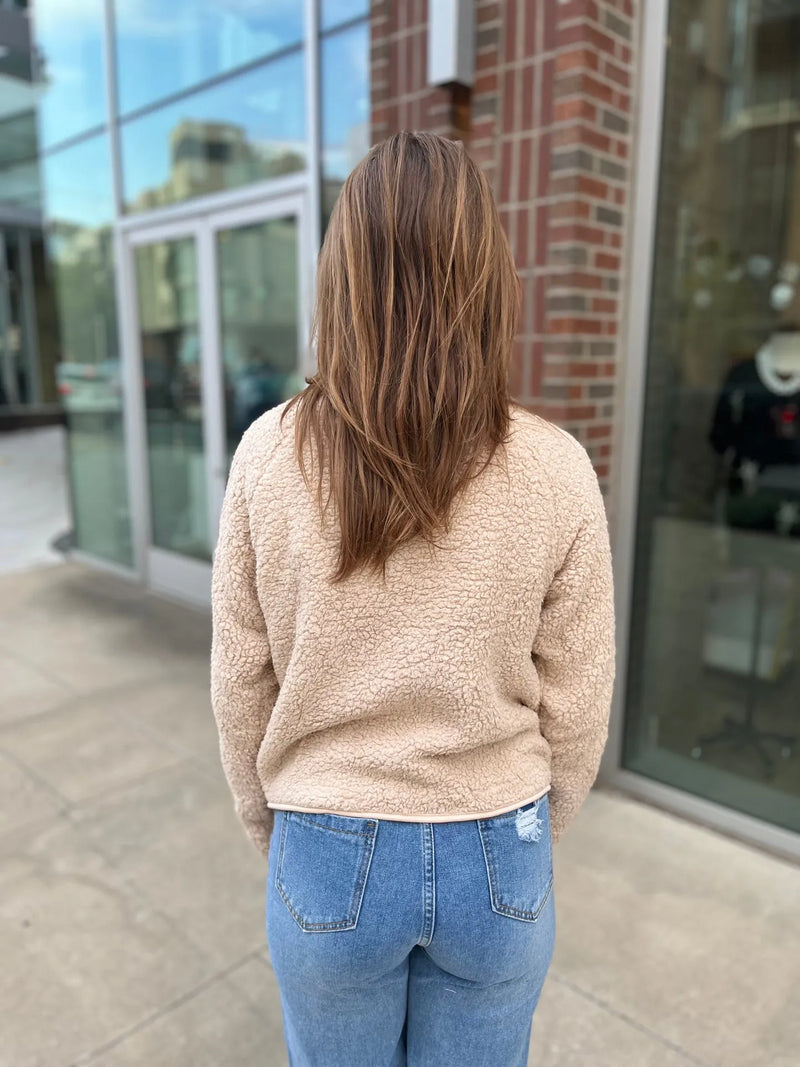 Next Adventure Beige Sherpa Jacket - Heritage-Boutique.com