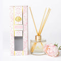 Oak Lane Botanical Peony Reed Diffuser – Floral Peony Scented Home Fragrance, Flame - Free - Heritage - Boutique.com