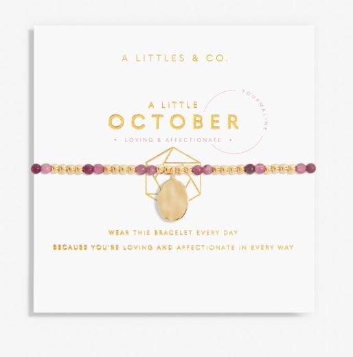 A Little October Tourmaline Birthstone Bracelet