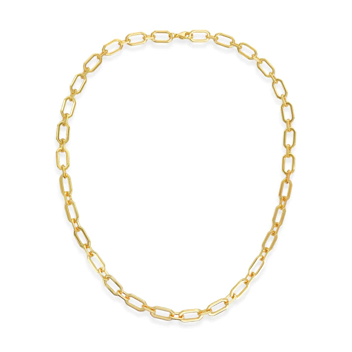 Gold Octagon Chain Necklace