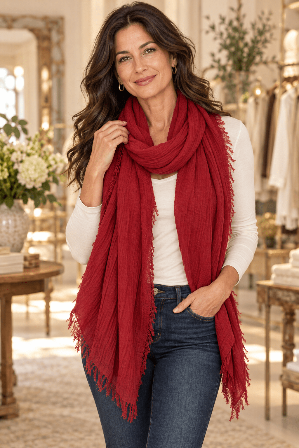 Organic Boho Scarf - Heritage-Boutique.com