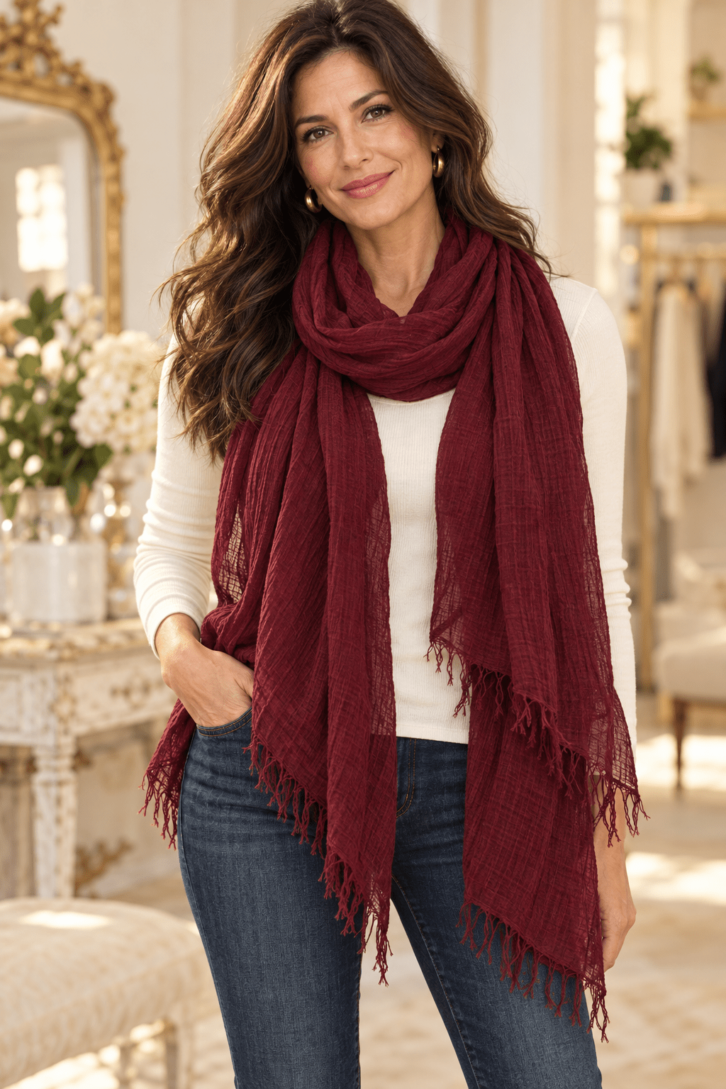 Organic Boho Scarf - Heritage-Boutique.com