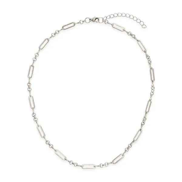 Paperclip Chain Link Necklace Water Resistant - Heritage - Boutique.com