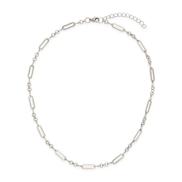 Paperclip Chain Link Necklace Water Resistant - Heritage - Boutique.com