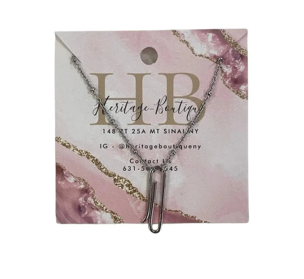 Paperclip Necklace - Heritage-Boutique.com
