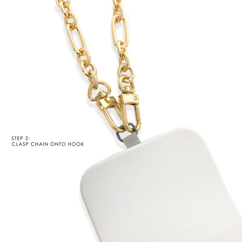 Lexington Mixed Metal Link Phone Chain