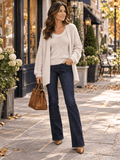 POL Cloud Soft Cream Knit Cardigan and Tank Set - Heritage-Boutique.com