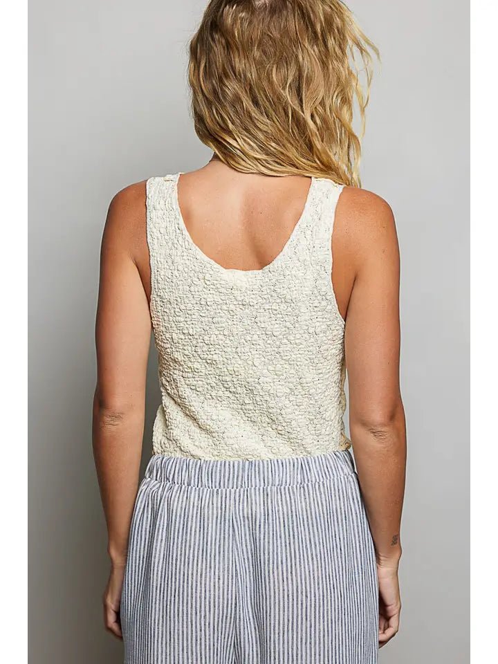 POL The Delicate Lace Essential Tank - Heritage - Boutique.com