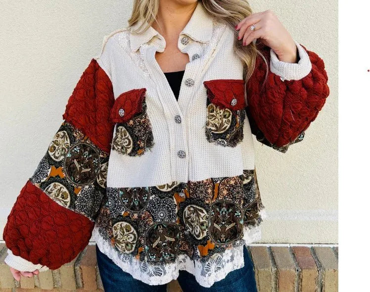 POL Vintage Thermal floral Jacket - Heritage - Boutique.com