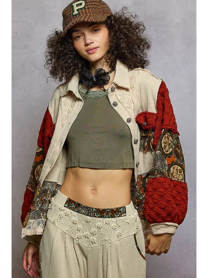 POL Vintage Thermal floral Jacket - Heritage - Boutique.com