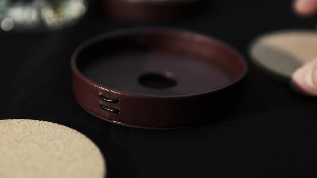 LIITON Whiskey Leather Coaster Set of 4 Coasters