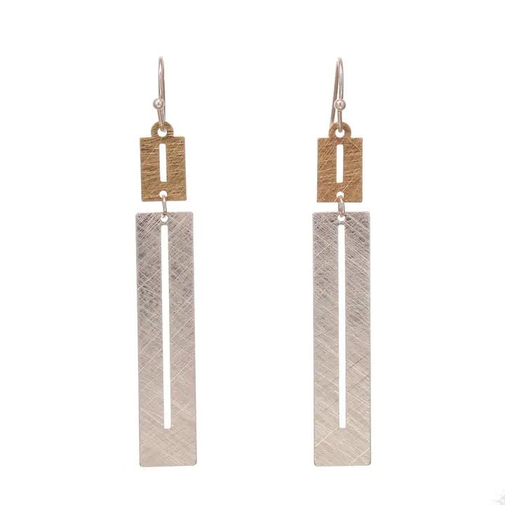 Rectangular Dangle Earring - Heritage - Boutique.com