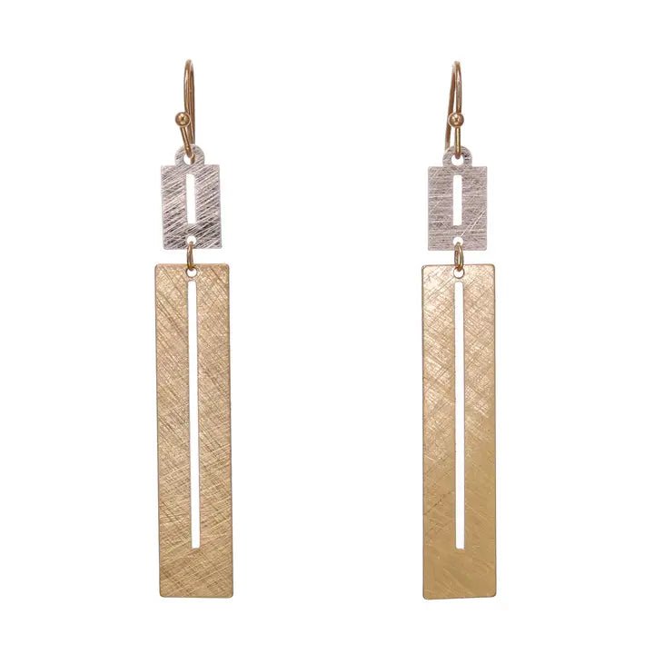 Rectangular Dangle Earring - Heritage - Boutique.com