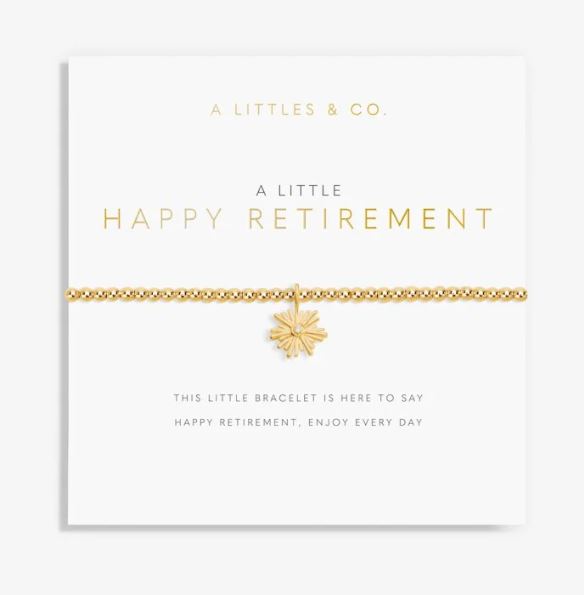A Little Happy Retirement Gold Bracelet