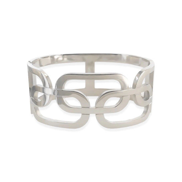 Double Layer Chain Link Bangle Bracelet - Water Resistant