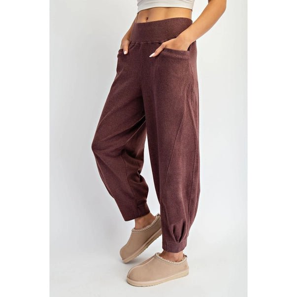 Rib Brush Cocoon Pants - Heritage - Boutique.com